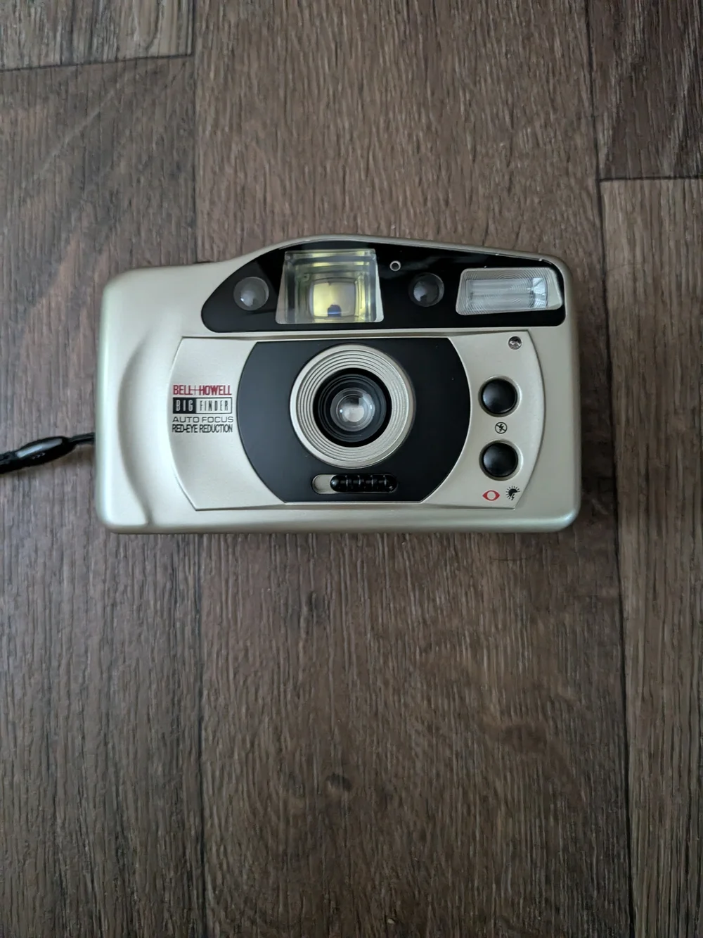 Silver Point-and-Shoot Film Camera